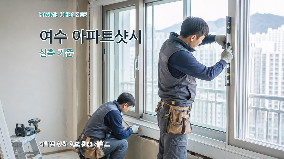 여수 아파트샷시 실측 기준