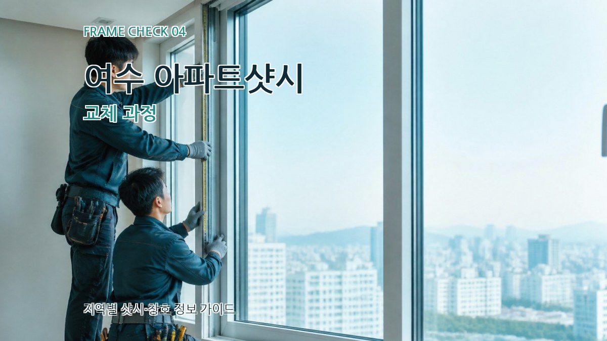 여수 아파트샷시 교체 과정