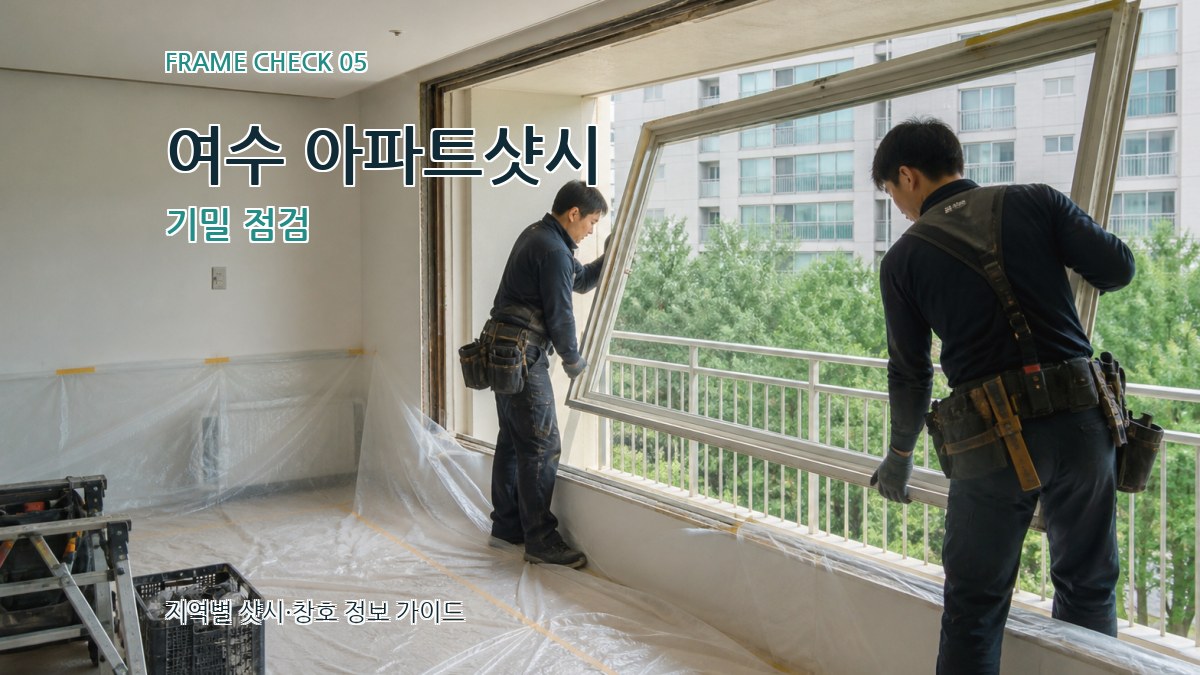 여수 아파트샷시 기밀 점검