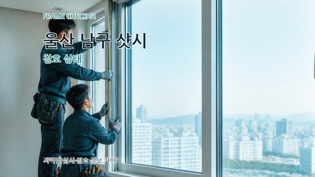 울산 남구 샷시 창호 상태