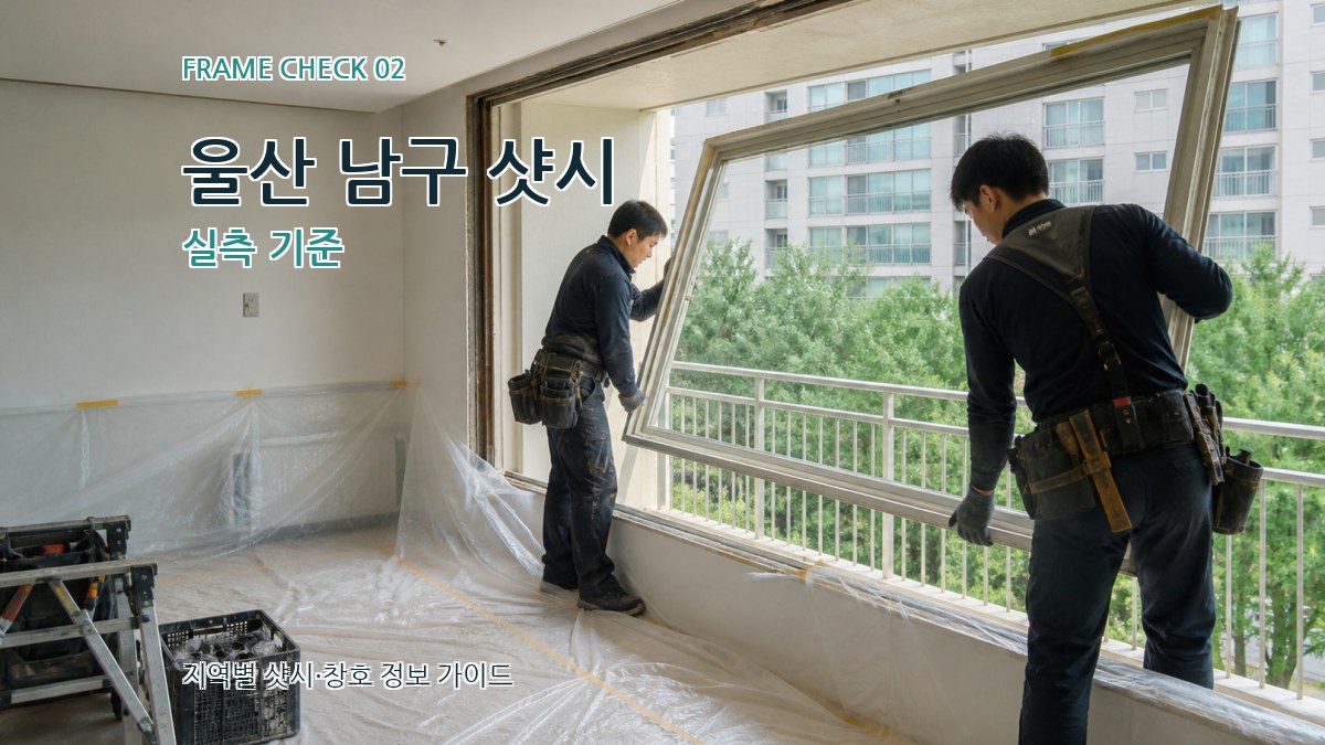 울산 남구 샷시 실측 기준