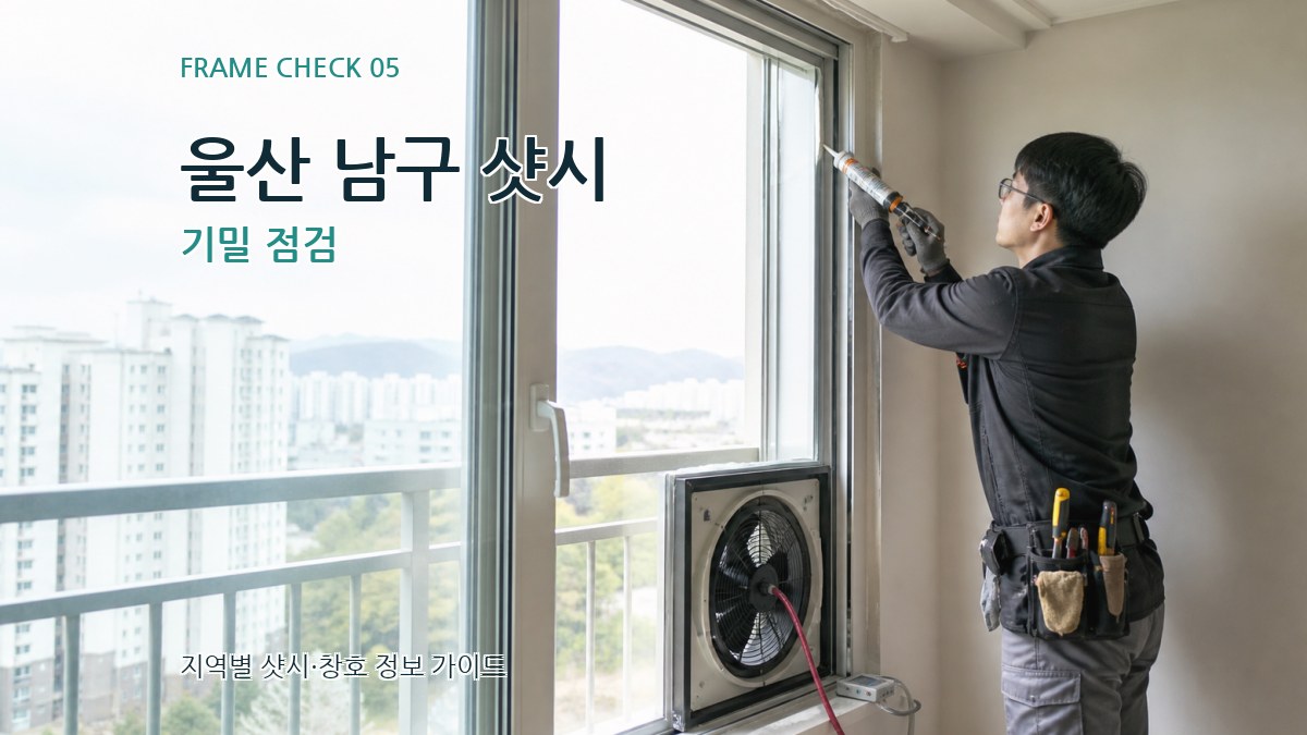 울산 남구 샷시 기밀 점검