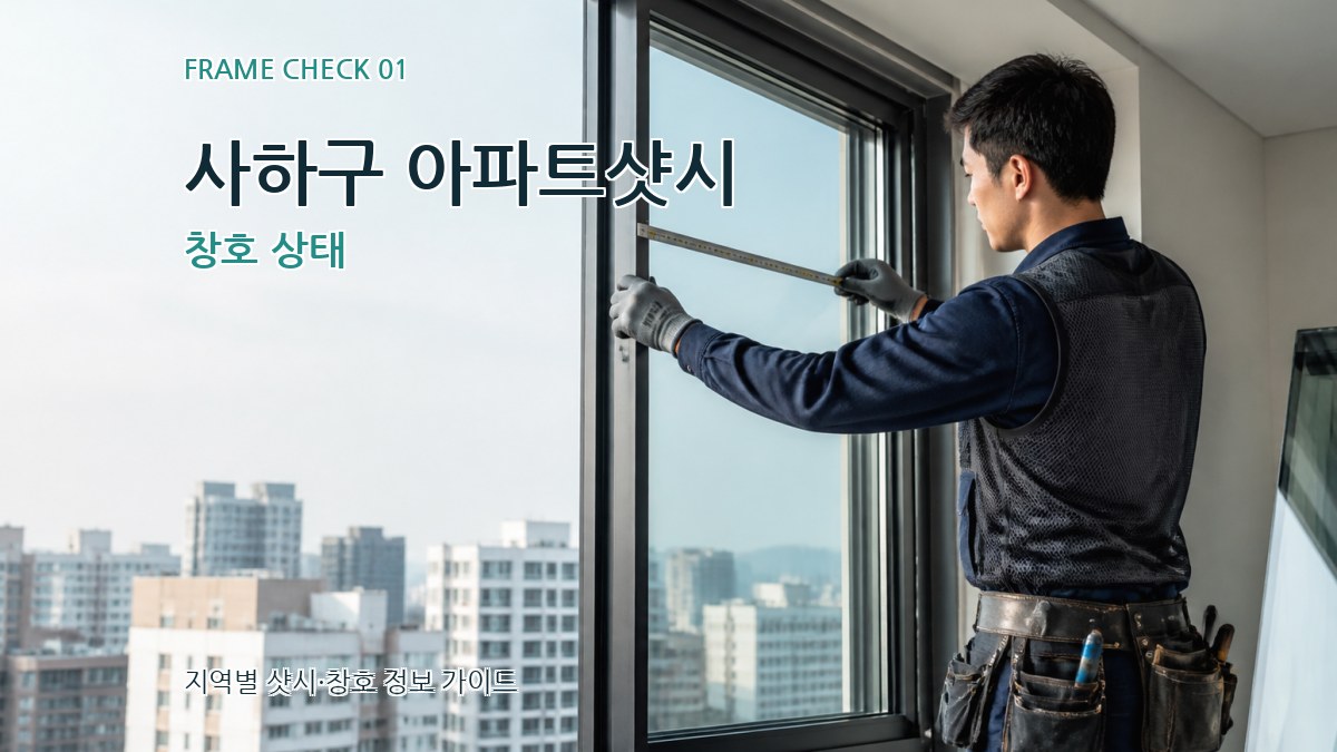 사하구 아파트샷시