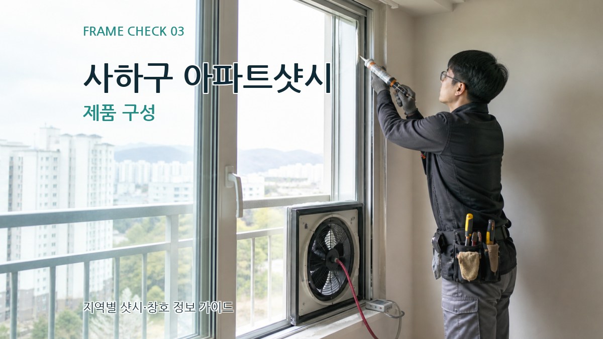 사하구 아파트샷시 제품 구성