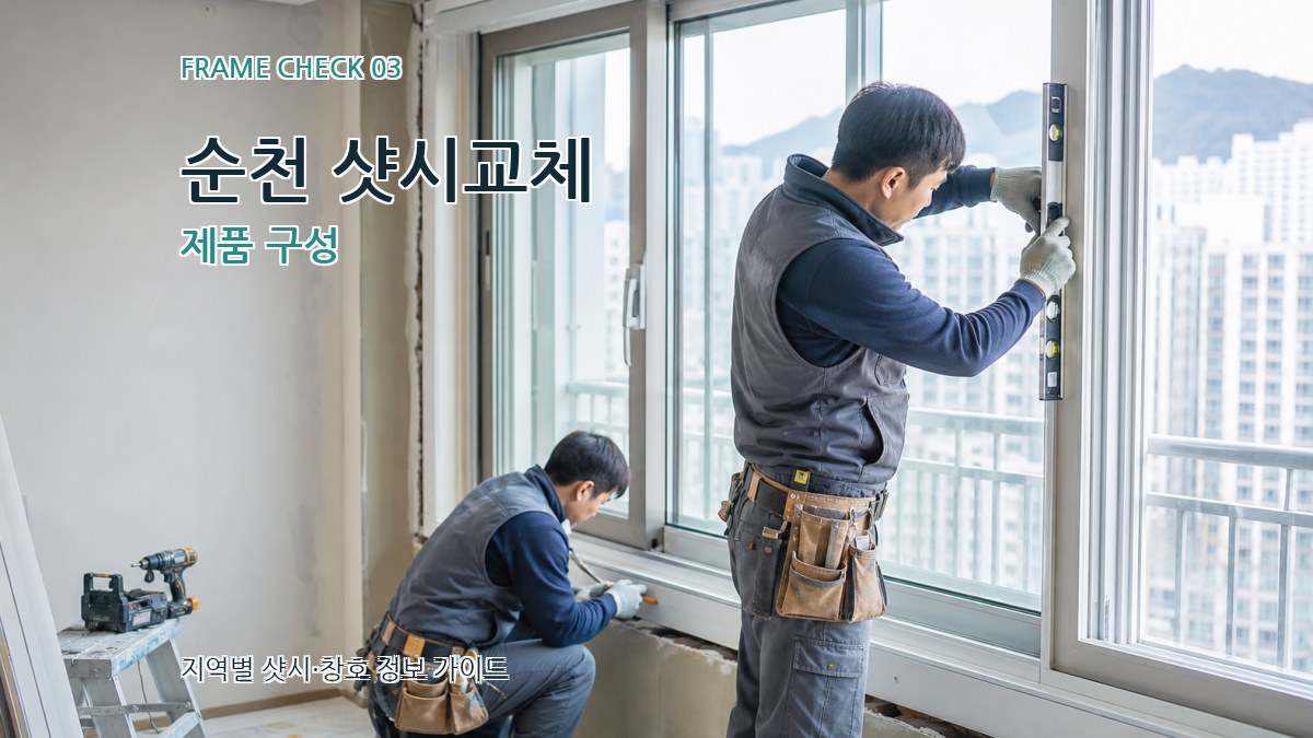 순천 샷시교체 제품 구성
