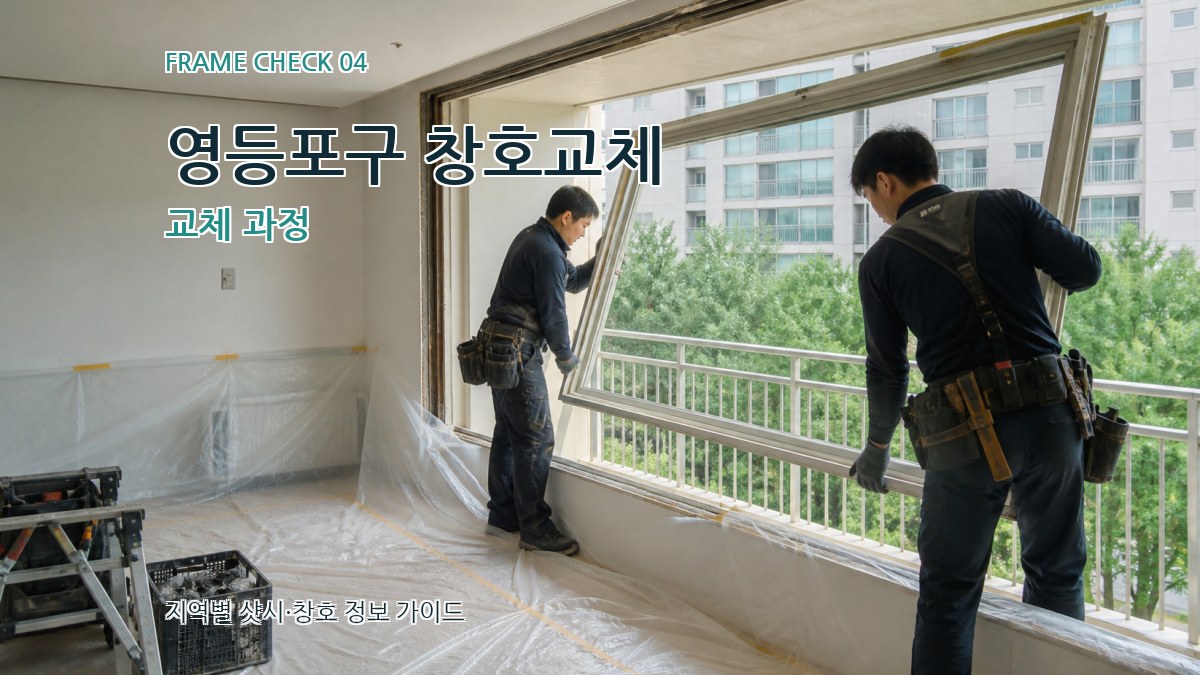 영등포구 창호교체 교체 과정