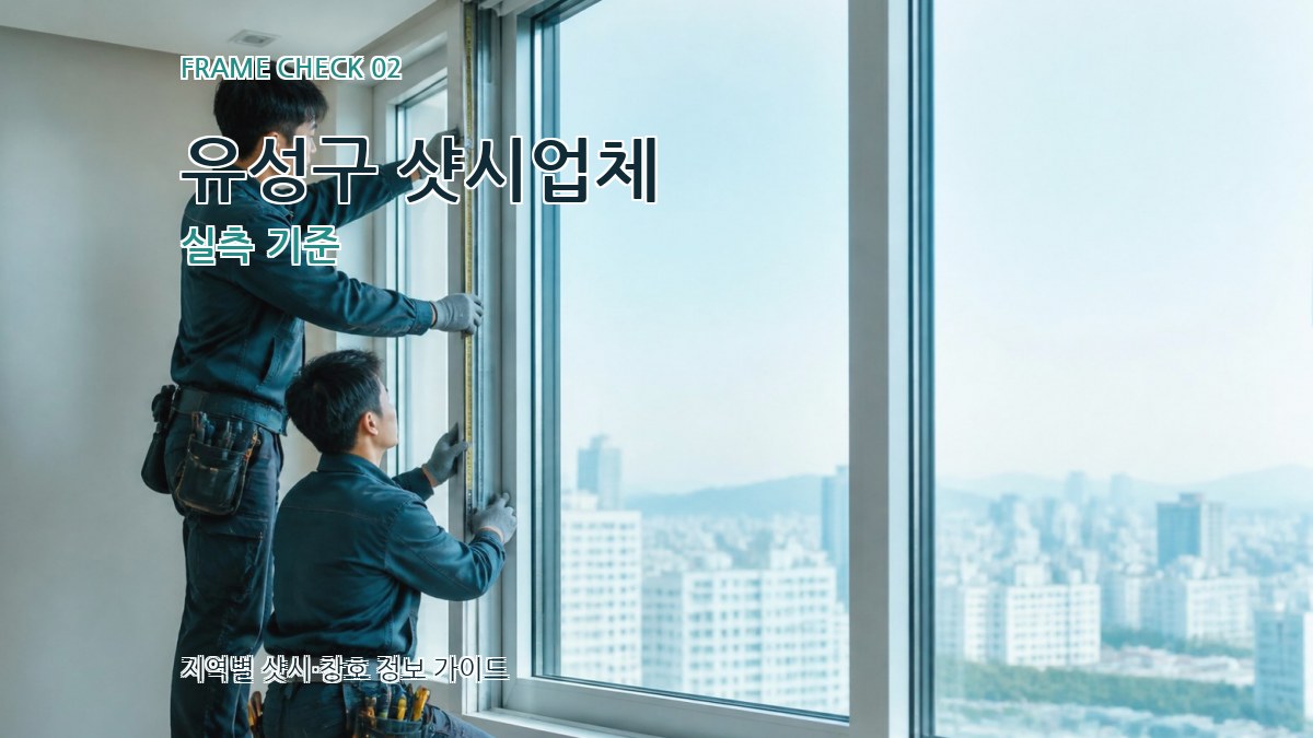 유성구 샷시업체 실측 기준