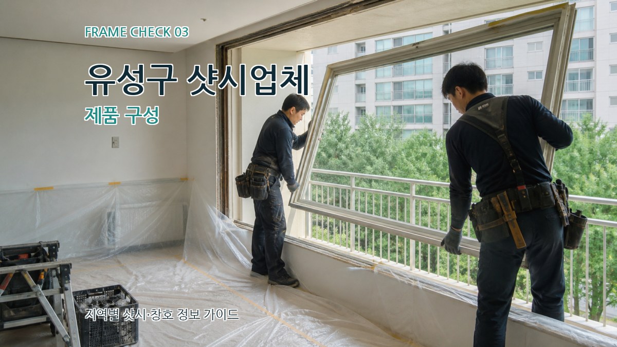 유성구 샷시업체 제품 구성