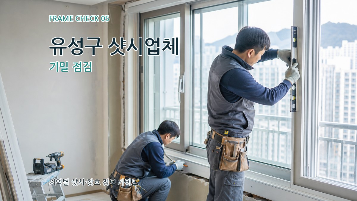 유성구 샷시업체 기밀 점검