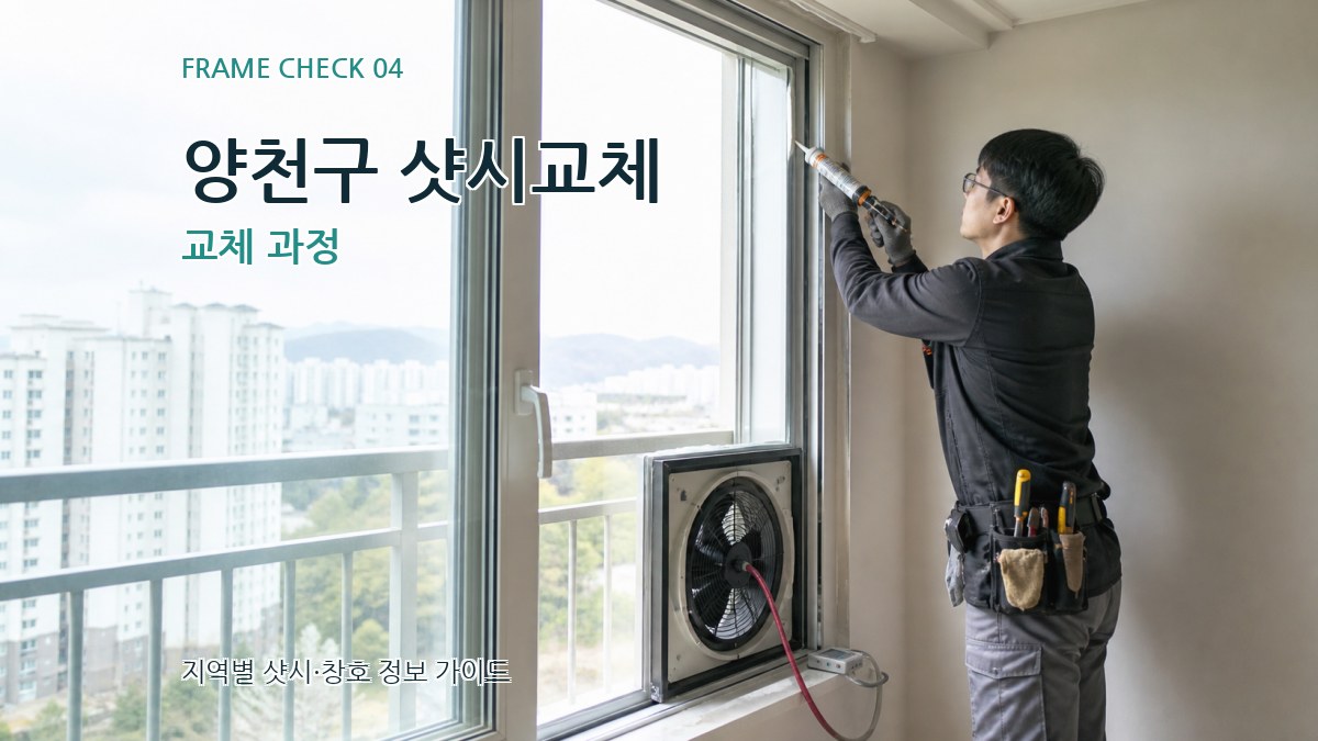 양천구 샷시교체 교체 과정