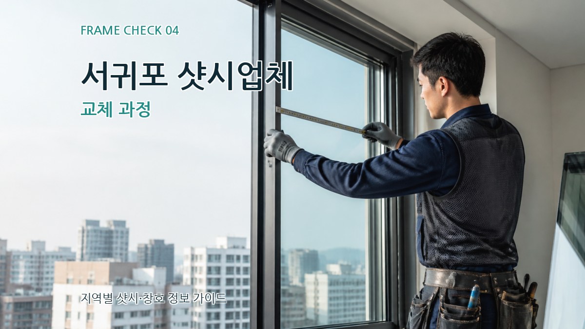 서귀포 샷시업체 교체 과정