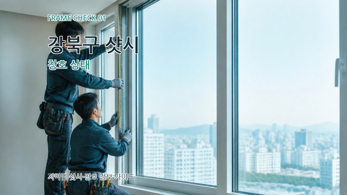 강북구 샷시 창호 상태