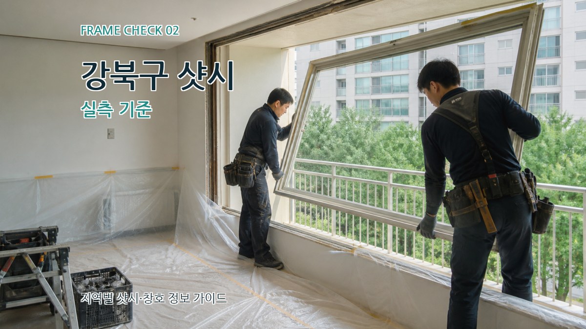 강북구 샷시 실측 기준