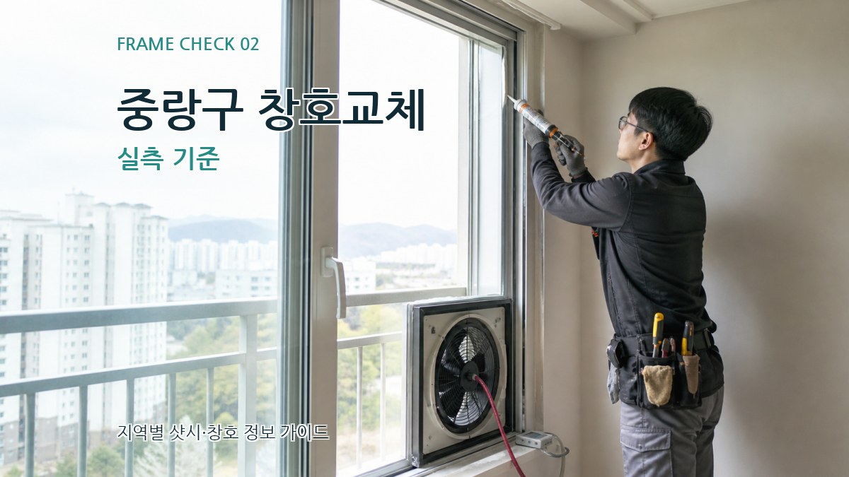 중랑구 창호교체 실측 기준