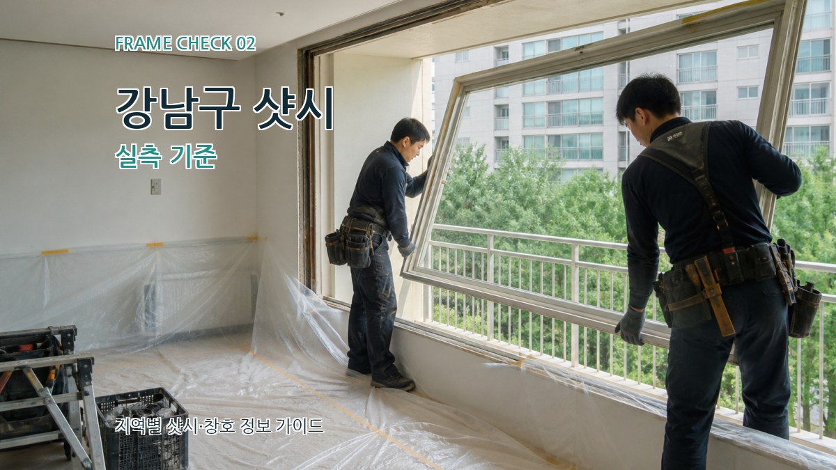 강남구 샷시 실측 기준