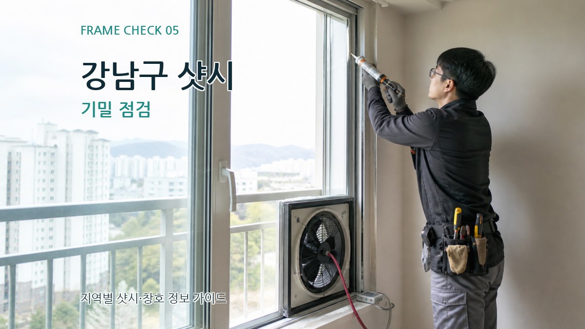 강남구 샷시 기밀 점검