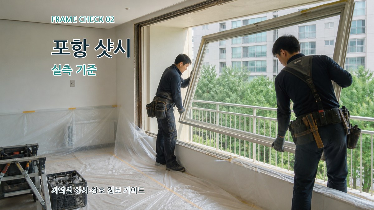 포항 샷시 실측 기준