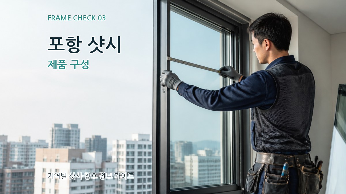 포항 샷시 제품 구성