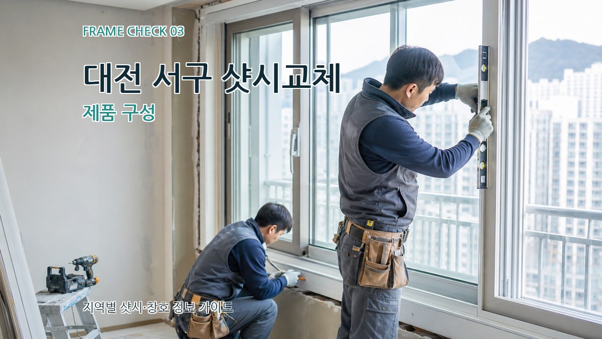 대전 서구 샷시교체 제품 구성