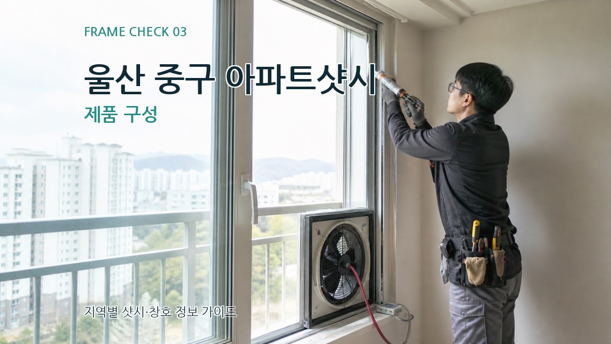 울산 중구 아파트샷시 제품 구성