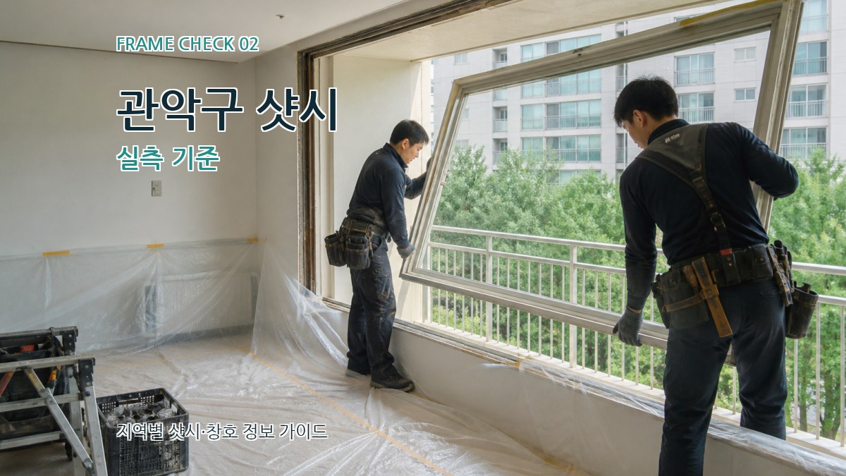 관악구 샷시 실측 기준