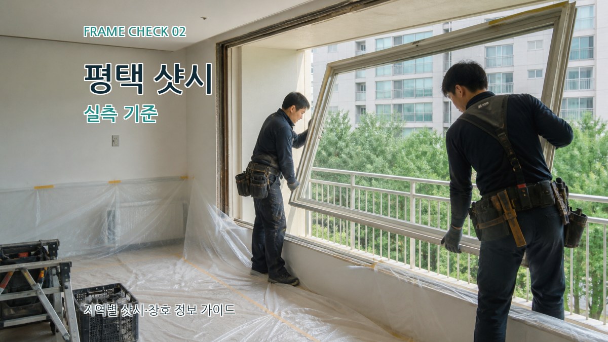 평택 샷시 실측 기준