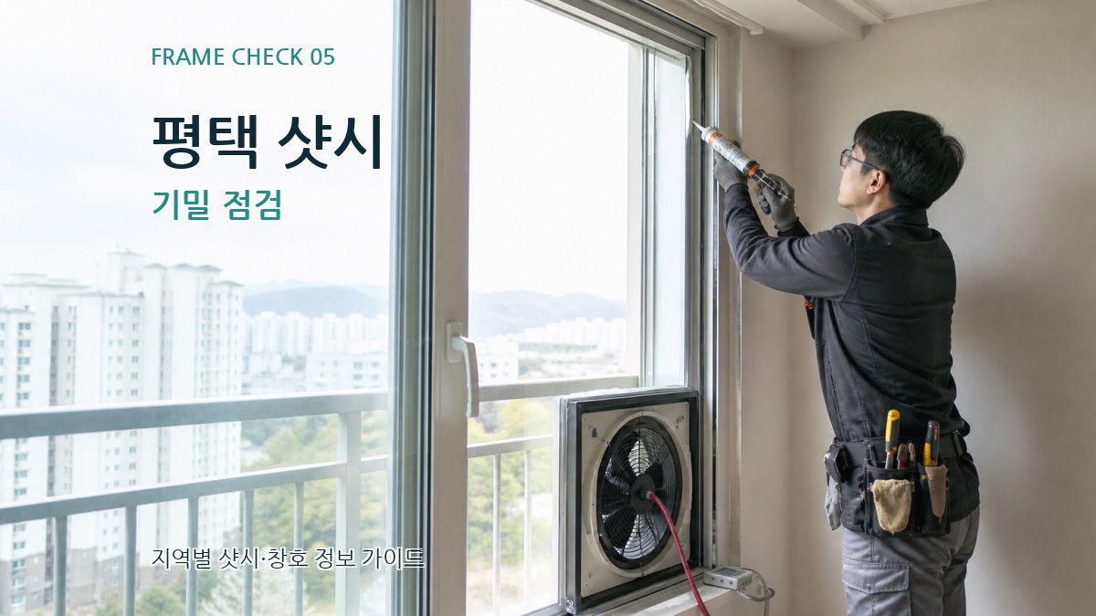 평택 샷시 기밀 점검