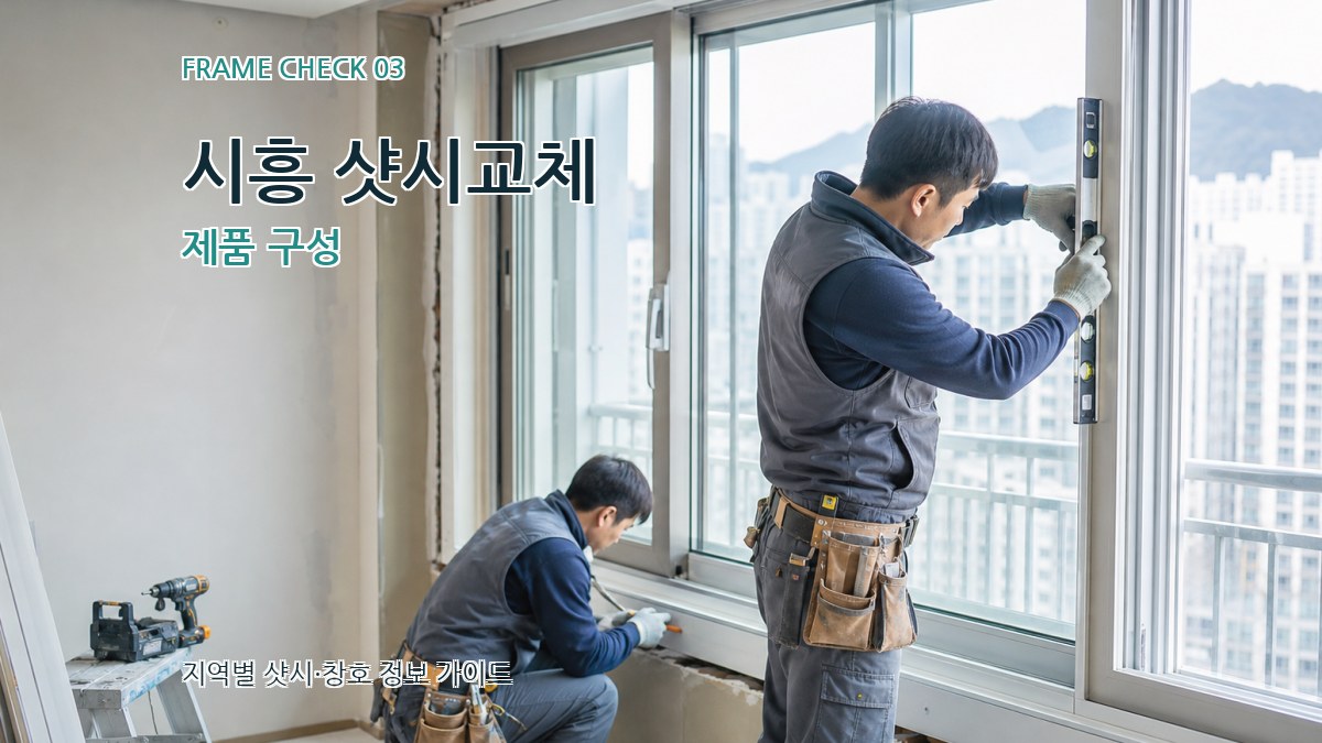 시흥 샷시교체 제품 구성
