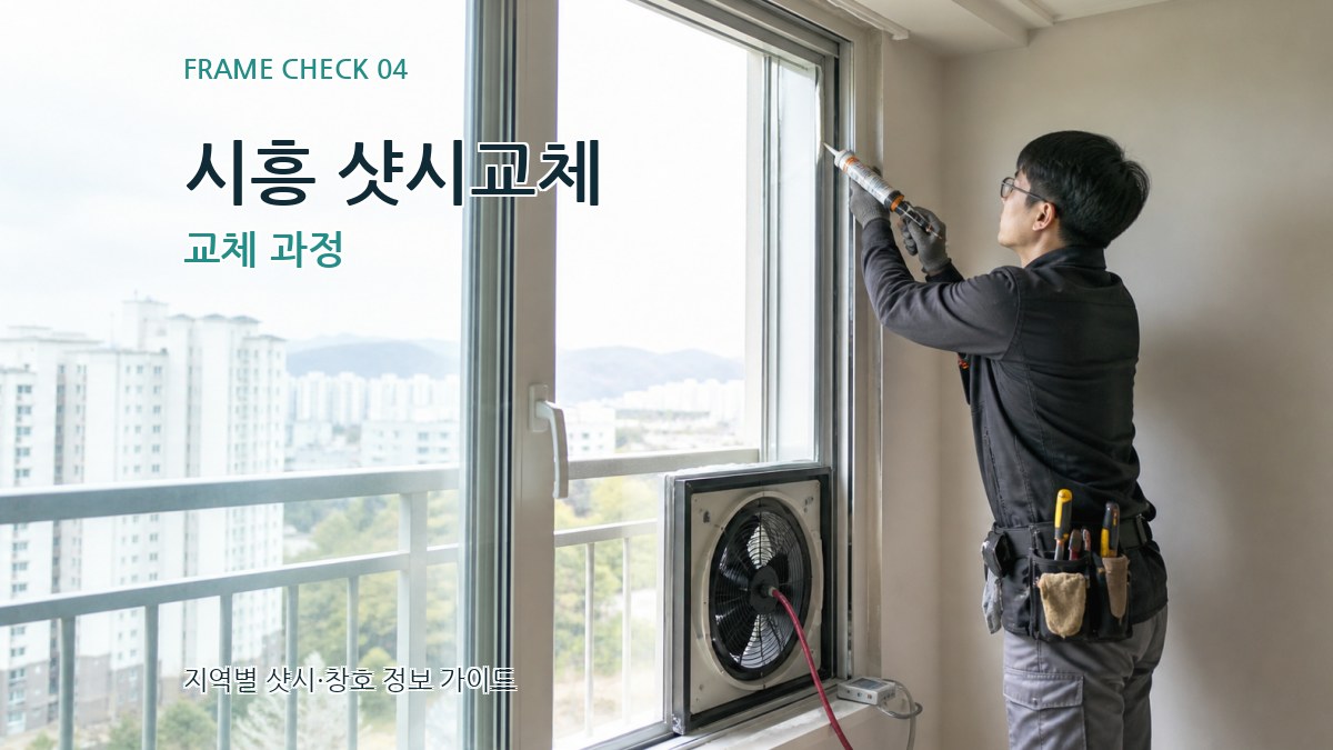 시흥 샷시교체 교체 과정