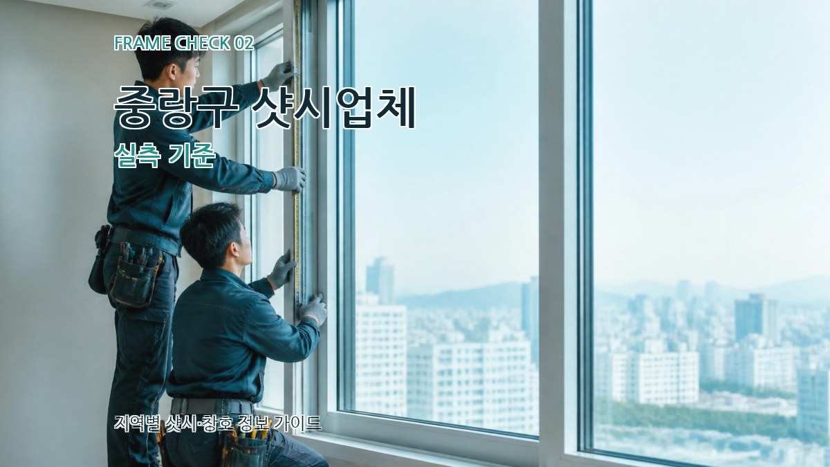 중랑구 샷시업체 실측 기준
