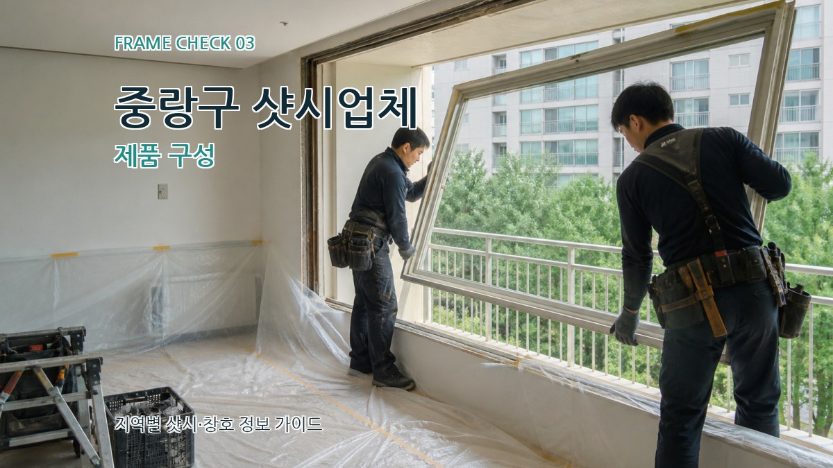 중랑구 샷시업체 제품 구성