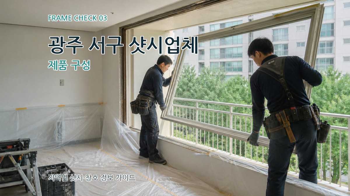 광주 서구 샷시업체 제품 구성