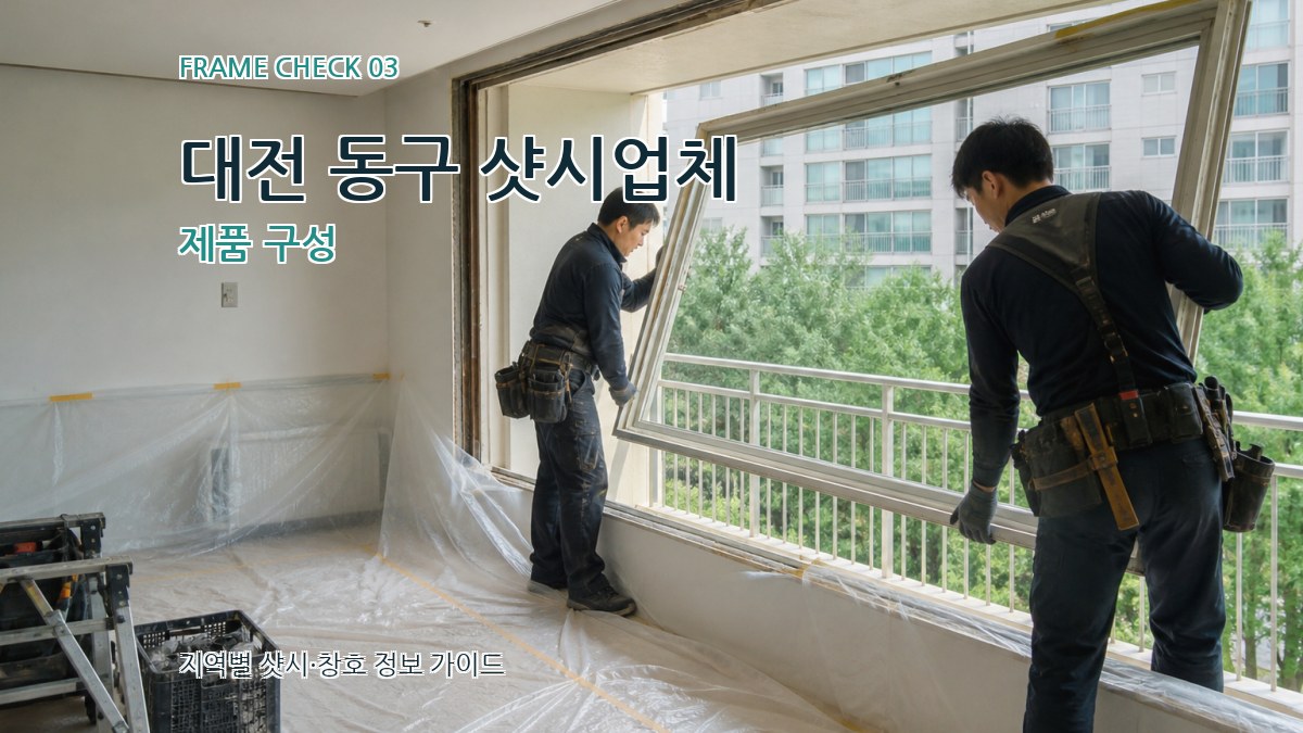 대전 동구 샷시업체 제품 구성