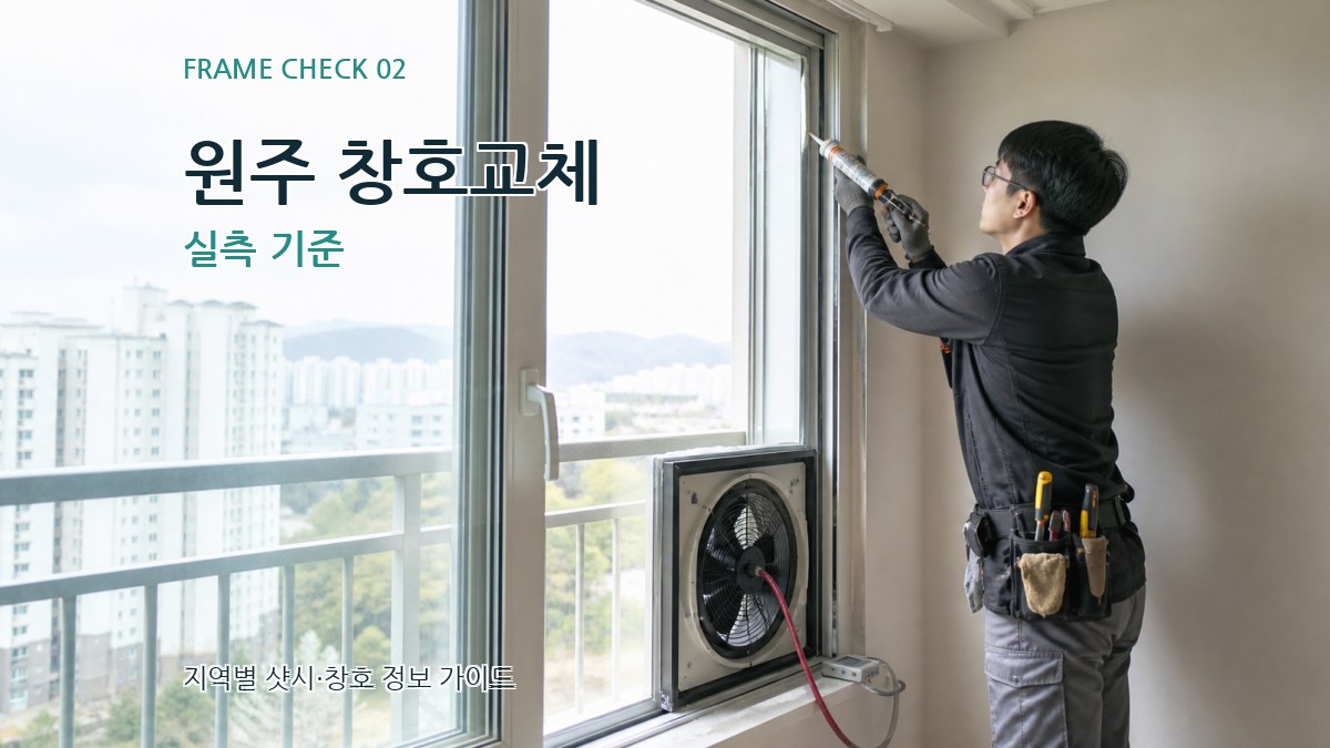 원주 창호교체 실측 기준