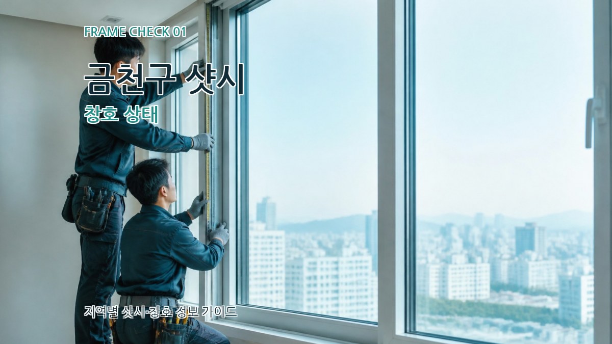 금천구 샷시 창호 상태