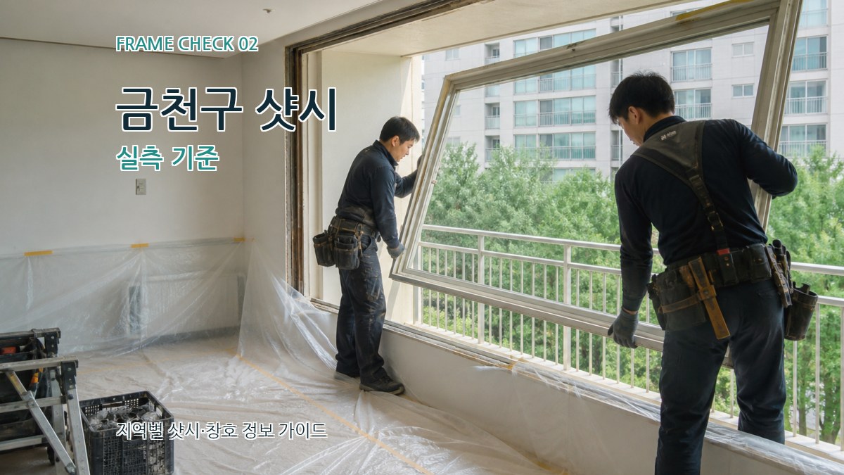 금천구 샷시 실측 기준