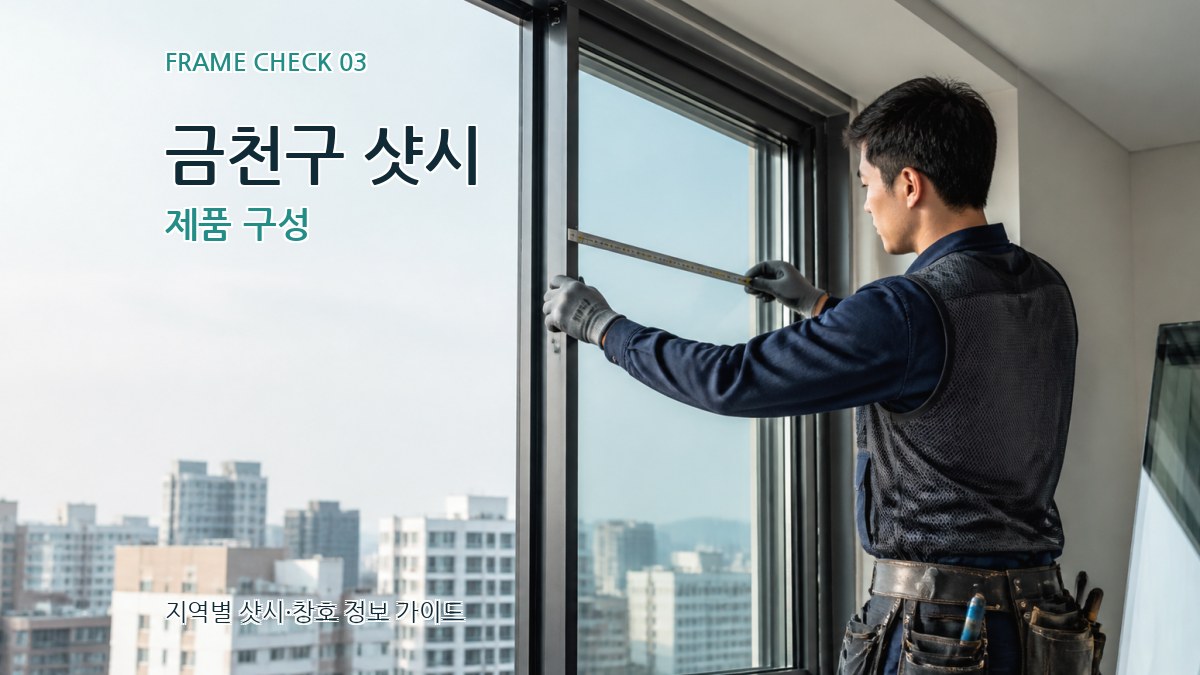 금천구 샷시 제품 구성