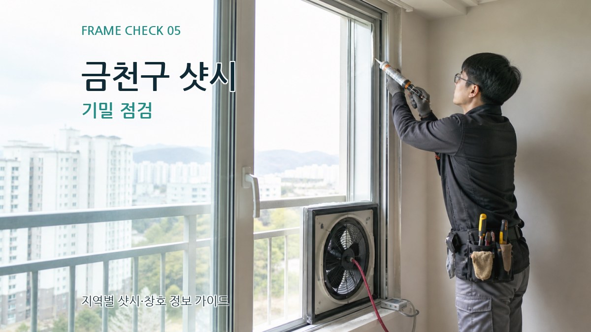금천구 샷시 기밀 점검