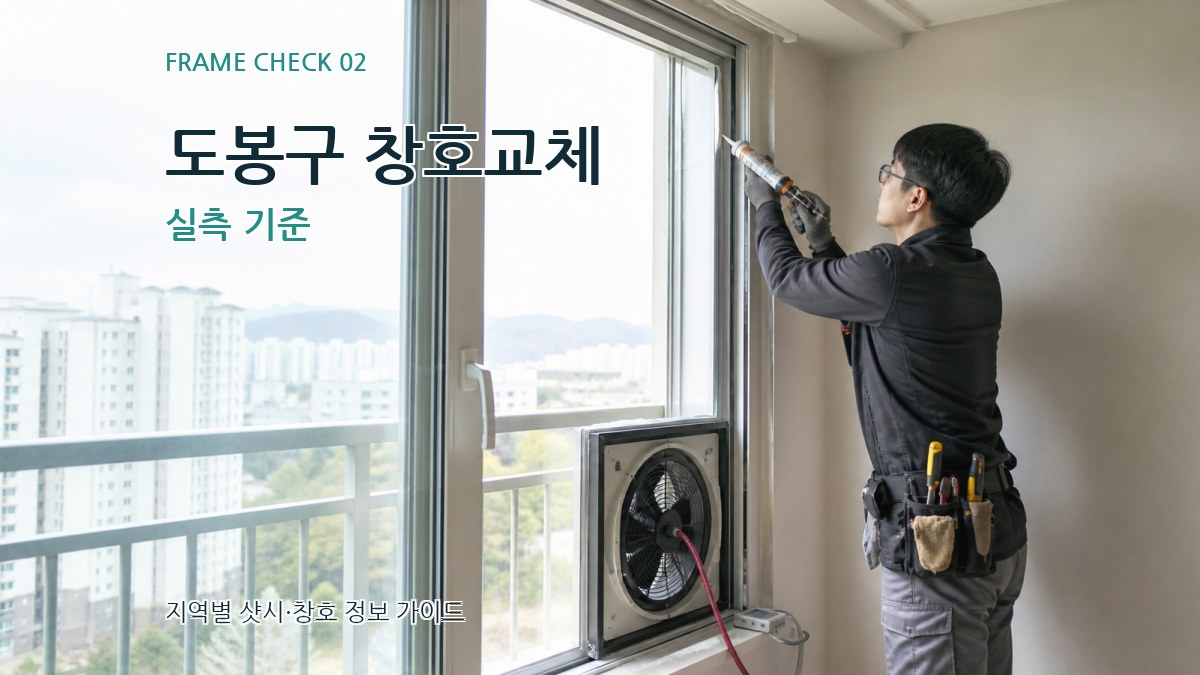 도봉구 창호교체 실측 기준