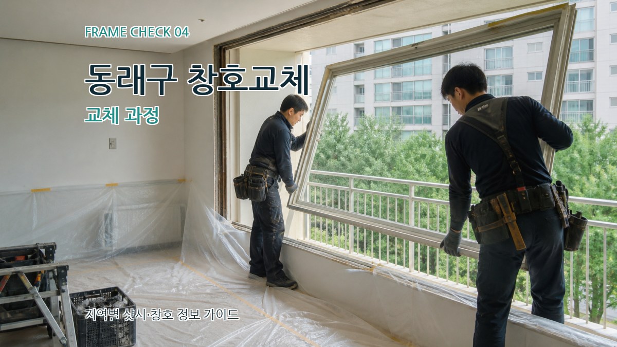 동래구 창호교체 교체 과정