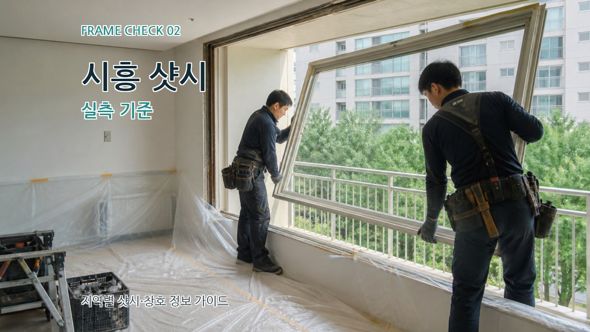 시흥 샷시 실측 기준