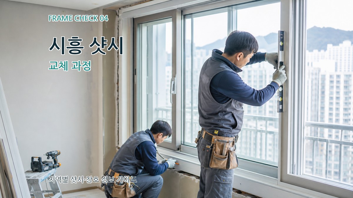 시흥 샷시 교체 과정