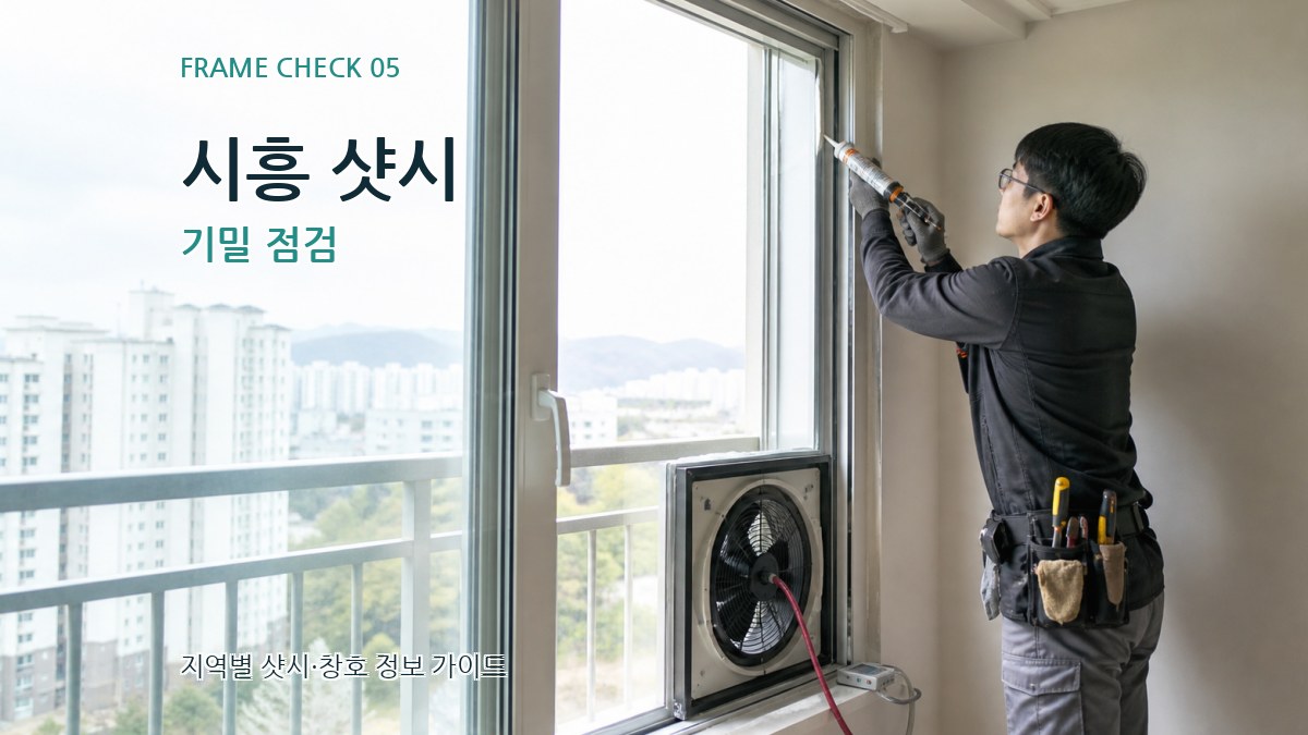 시흥 샷시 기밀 점검