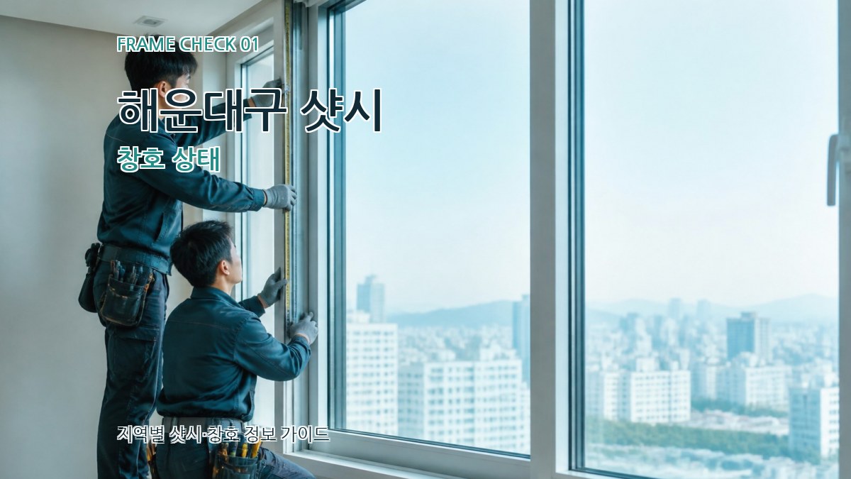 해운대구 샷시 창호 상태