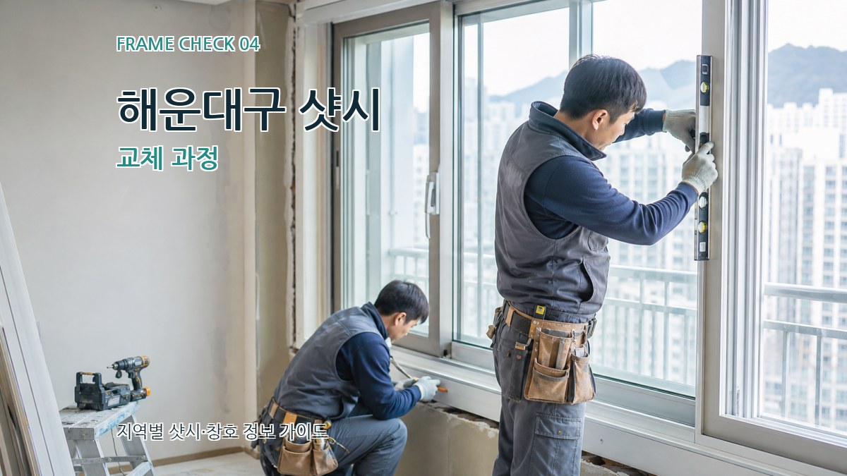 해운대구 샷시 교체 과정