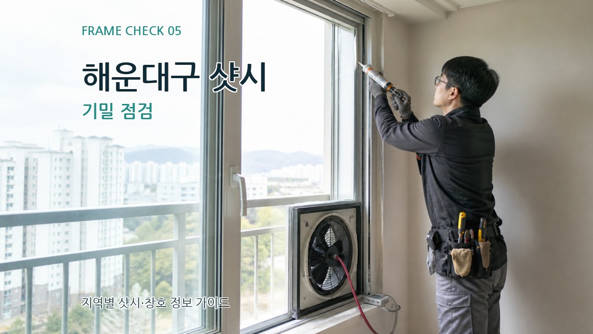 해운대구 샷시 기밀 점검