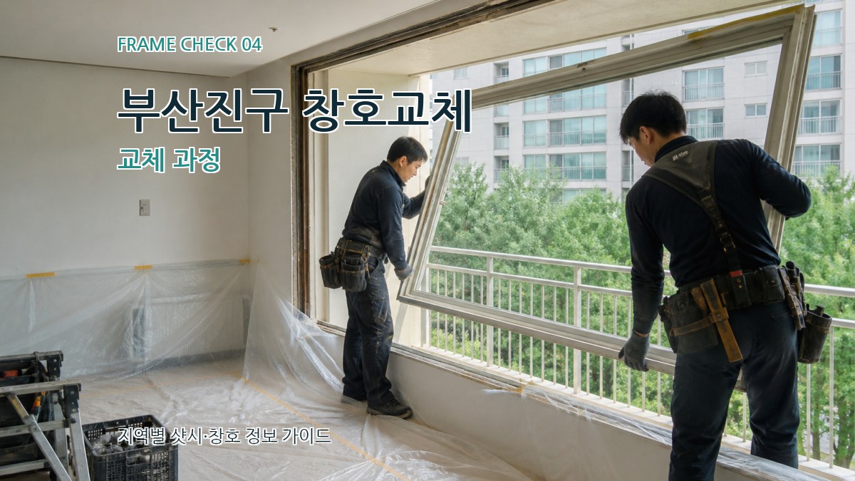 부산진구 창호교체 교체 과정