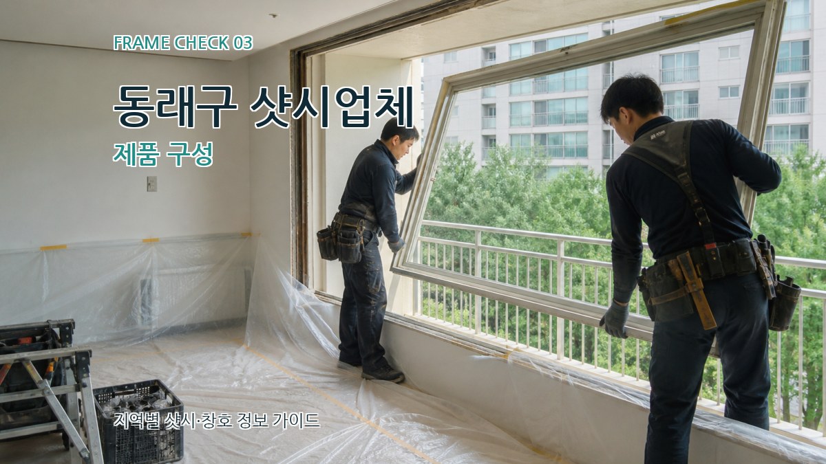 동래구 샷시업체 제품 구성