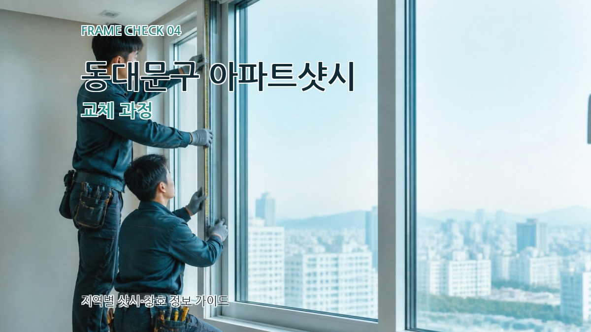 동대문구 아파트샷시 교체 과정