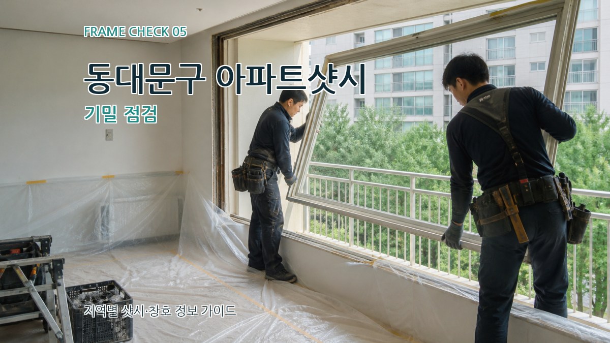 동대문구 아파트샷시 기밀 점검